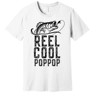 Reel Cool Pop Pop Fishing Fisherman Funny Retro PopPop Premium T-Shirt