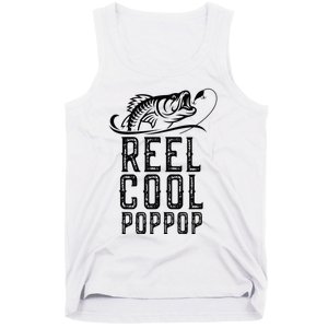 Reel Cool Pop Pop Fishing Fisherman Funny Retro PopPop Tank Top