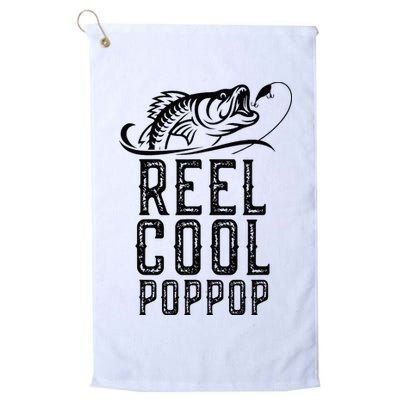 Reel Cool Pop Pop Fishing Fisherman Funny Retro PopPop Golf Towel