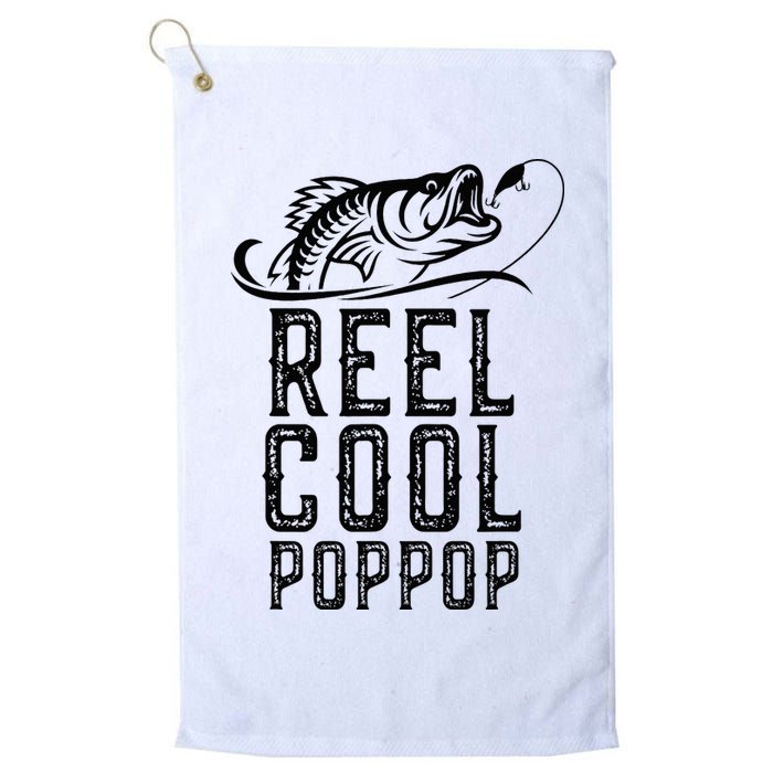 Reel Cool Pop Pop Fishing Fisherman Funny Retro PopPop Golf Towel