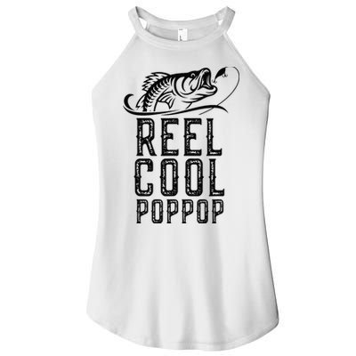 Reel Cool Pop Pop Fishing Fisherman Funny Retro PopPop Women's Perfect Tri Rocker Tank