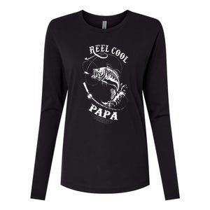 Reel Cool Papa For Fishing Nature Lovers Womens Cotton Relaxed Long Sleeve T-Shirt