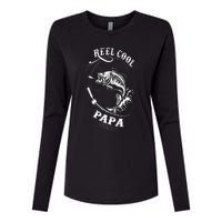 Reel Cool Papa For Fishing Nature Lovers Womens Cotton Relaxed Long Sleeve T-Shirt