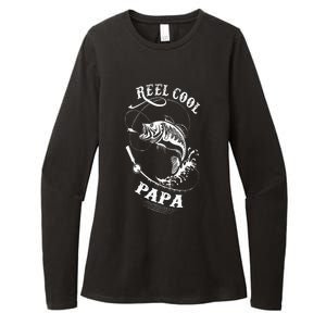 Reel Cool Papa For Fishing Nature Lovers Womens CVC Long Sleeve Shirt