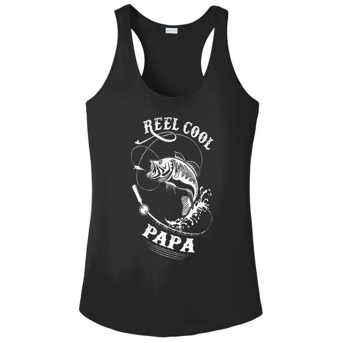 Reel Cool Papa For Fishing Nature Lovers Ladies PosiCharge Competitor Racerback Tank