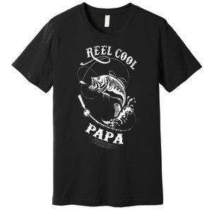 Reel Cool Papa For Fishing Nature Lovers Premium T-Shirt