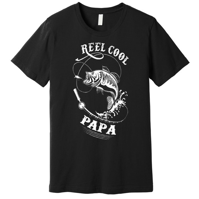 Reel Cool Papa For Fishing Nature Lovers Premium T-Shirt