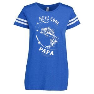 Reel Cool Papa For Fishing Nature Lovers Enza Ladies Jersey Football T-Shirt