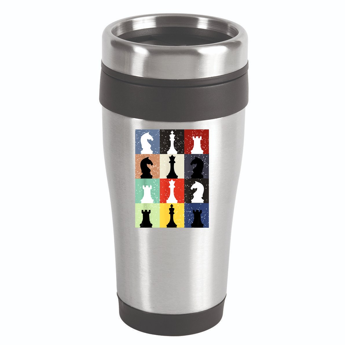 Retro Chess Player Shirt Gift Vintage Chess Pieces 16oz Travel Tumbler