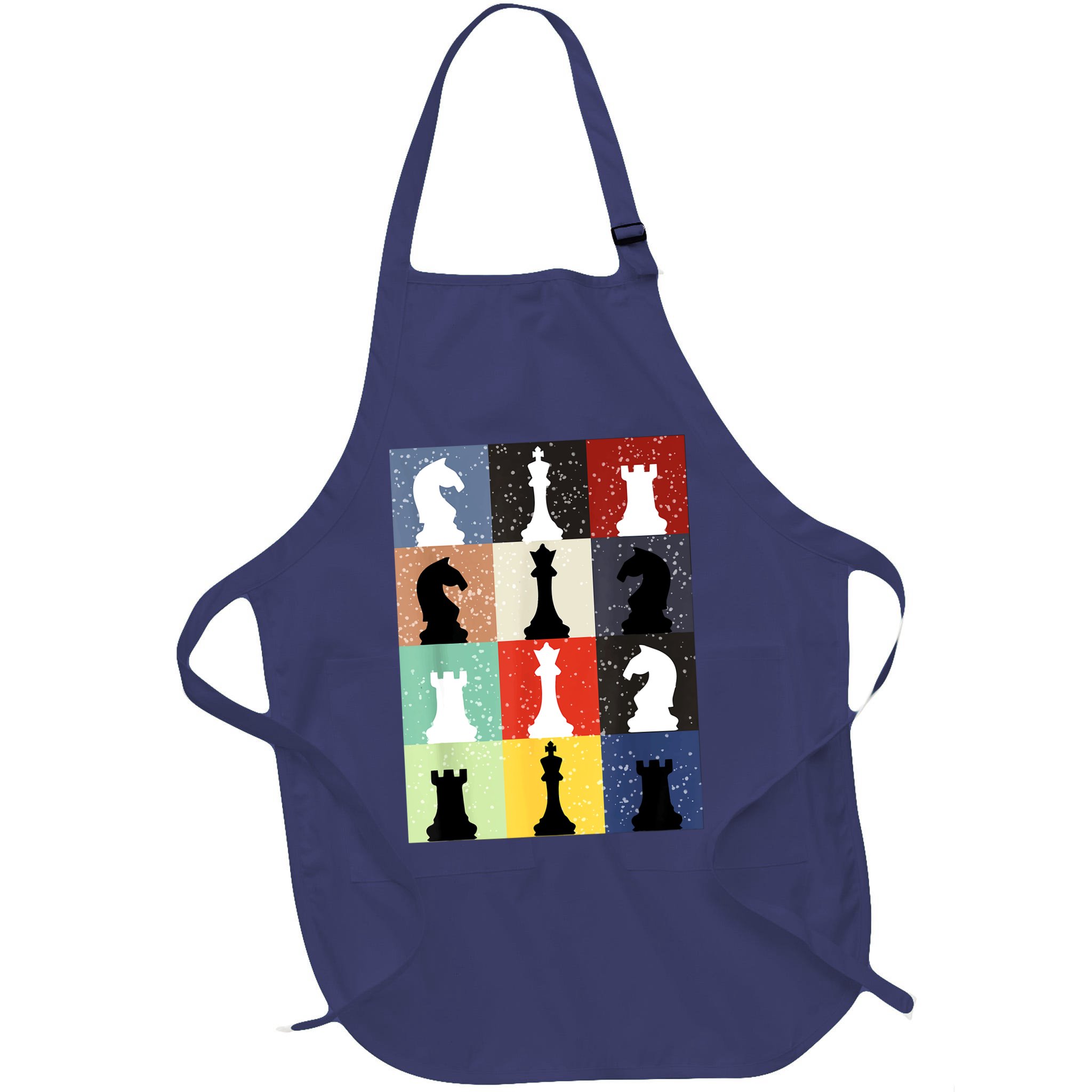 Retro Chess Player Shirt Gift Vintage Chess Pieces Apron