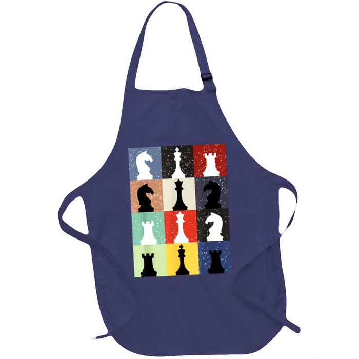 Retro Chess Player Shirt Gift Vintage Chess Pieces Apron
