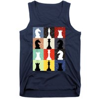 Retro Chess Player Shirt Gift Vintage Chess Pieces Tank Top