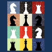 Retro Chess Player Shirt Gift Vintage Chess Pieces Women's Crop Top Tee