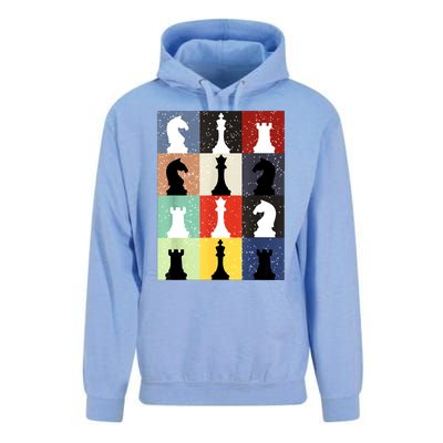 Retro Chess Player Shirt Gift Vintage Chess Pieces Unisex Surf Hoodie