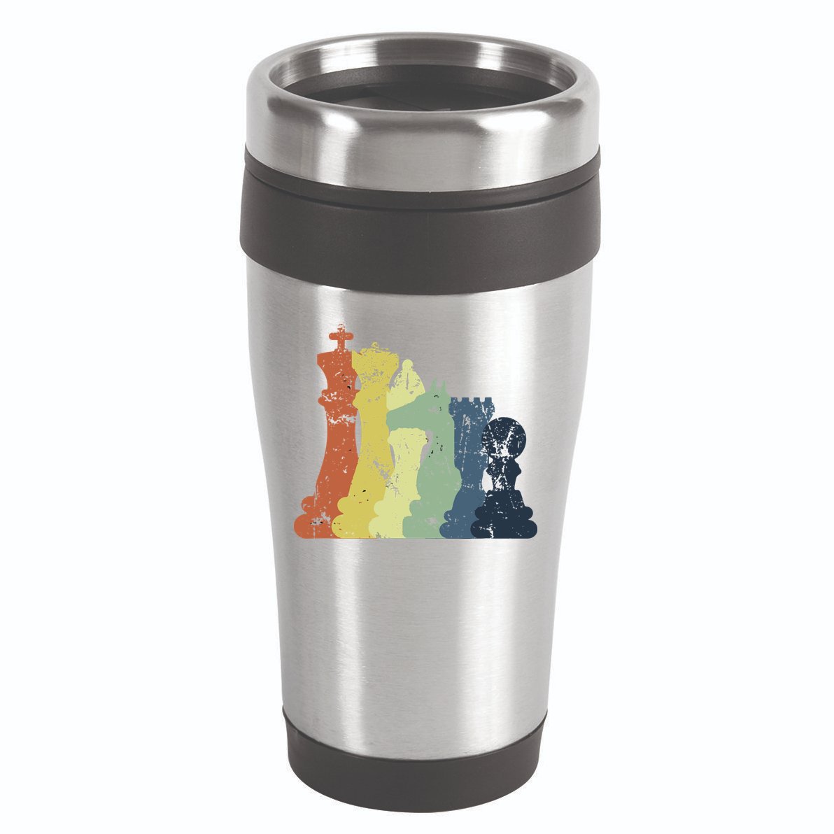 Retro Chess Player Shirt Gift Vintage Chess Pieces 16oz Travel Tumbler