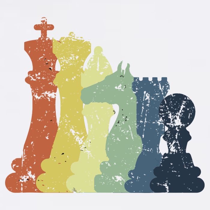 Retro Chess Player Shirt Gift Vintage Chess Pieces Apron