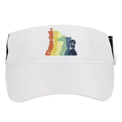 Retro Chess Player Shirt Gift Vintage Chess Pieces Adult Drive Performance Visor