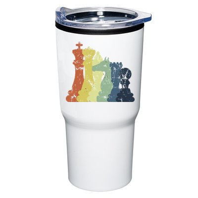 Retro Chess Player Shirt Gift Vintage Chess Pieces Tumbler