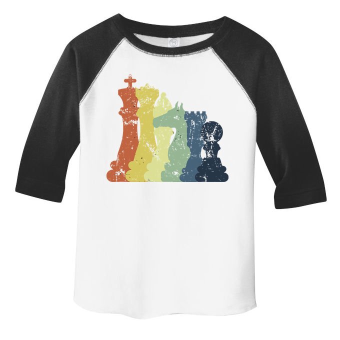 Retro Chess Player Shirt Gift Vintage Chess Pieces Toddler Fine Jersey T-Shirt