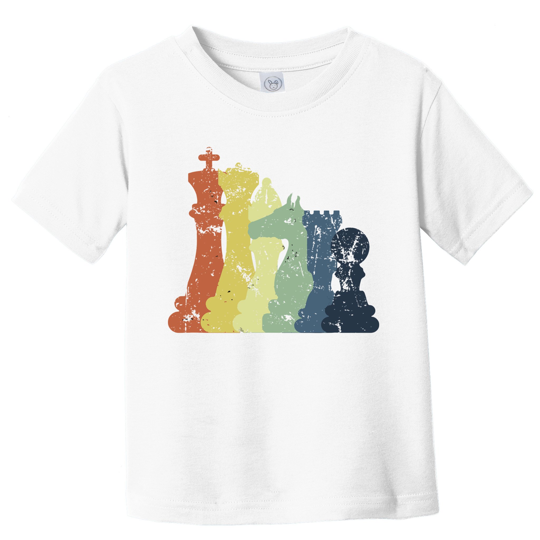 Retro Chess Player Shirt Gift Vintage Chess Pieces Toddler T-Shirt