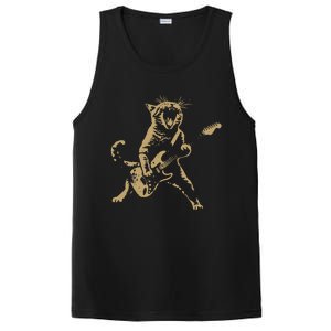 Rock Cat Playing Guitar Cat PosiCharge Competitor Tank