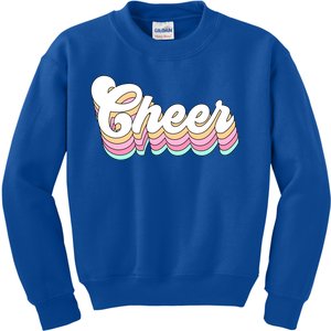 Retro Cheer Pastel Cheerleader N Aesthetic Gift Kids Sweatshirt