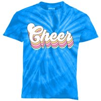 Retro Cheer Pastel Cheerleader N Aesthetic Gift Kids Tie-Dye T-Shirt