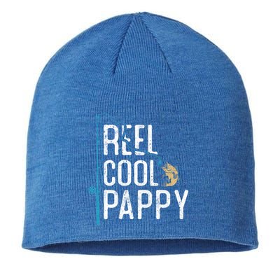 Reel Cool Pappy Vintage Funny Fishing Rod Funny Gift For Pappy Cool Gift Sustainable Beanie