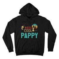 Reel Cool Pappy Vintage Funny Fishing Rod Gifts For Pappy Hoodie