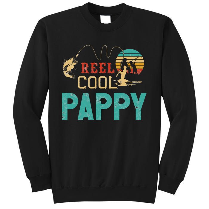 Reel Cool Pappy Vintage Funny Fishing Rod Gifts For Pappy Sweatshirt