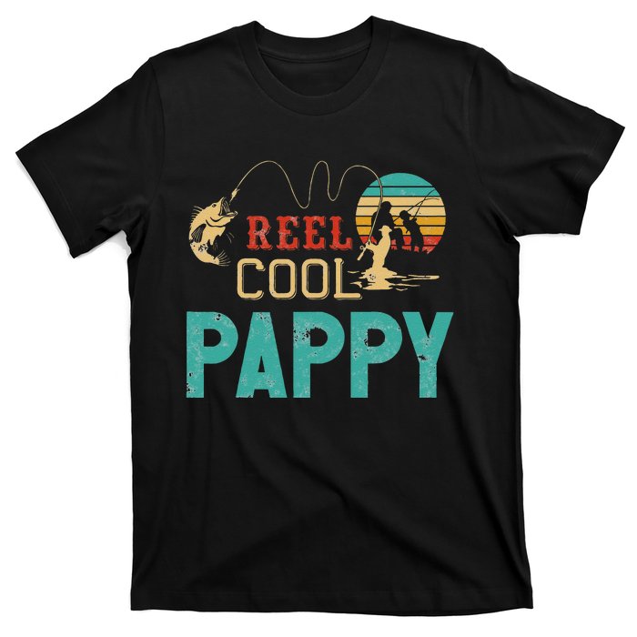 Reel Cool Pappy Vintage Funny Fishing Rod Gifts For Pappy T-Shirt