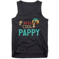 Reel Cool Pappy Vintage Funny Fishing Rod Gifts For Pappy Tank Top