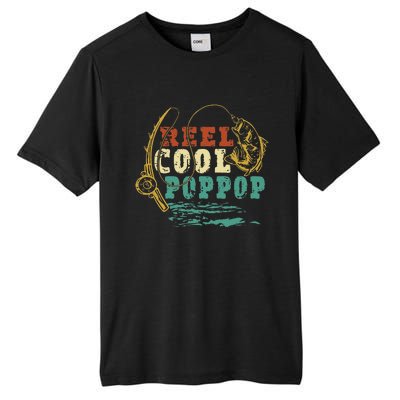 Reel Cool PopPop Vintage Fishing Funny Grandpa Fisherman Tall Fusion ChromaSoft Performance T-Shirt