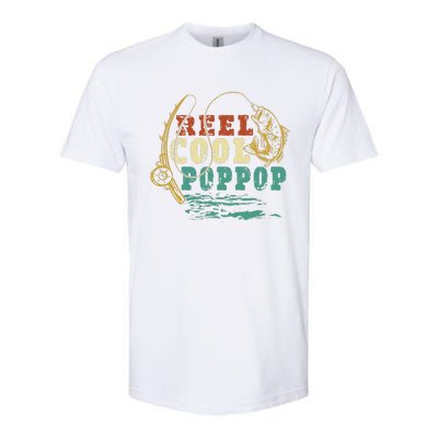 Reel Cool PopPop Vintage Fishing Funny Grandpa Fisherman Softstyle CVC T-Shirt