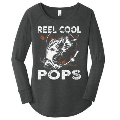 Reel Cool Pops Fishing Birthday Fathers Day For Women's Perfect Tri Tunic Long Sleeve Shirt