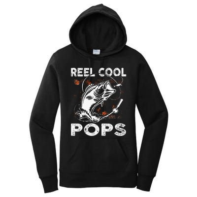 Reel Cool Pops Fishing Birthday Fathers Day For Women's Pullover Hoodie