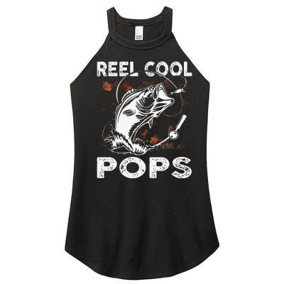 Reel Cool Pops Fishing Birthday Fathers Day For Women’s Perfect Tri Rocker Tank