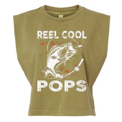 Reel Cool Pops Fishing Birthday Fathers Day For Garment-Dyed Women's Muscle Tee