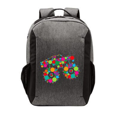Retro Colorful Polka Dots Monster Truck Happy Dot Day Vector Backpack
