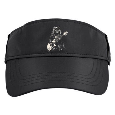 Rock Cat Playing Guitar Cat Funny Guitar Cat Kitty Adult Drive Performance Visor