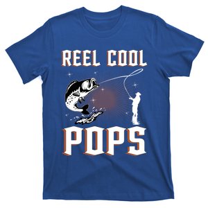 Reel Cool Pops Funny Fishing Grandpa Dad Joke Cool Fisher Funny Gift T-Shirt