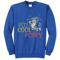 Reel Cool Poppy Vintage Fishing FatherS Day Gift Sweatshirt