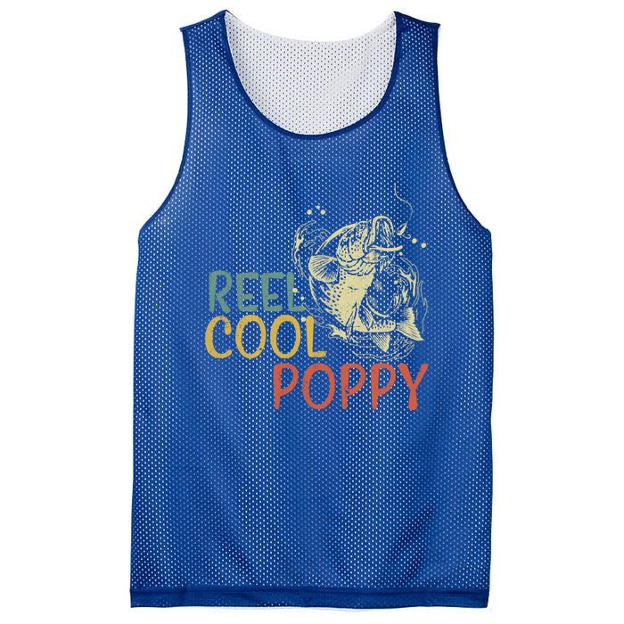 Reel Cool Poppy Vintage Fishing FatherS Day Gift Mesh Reversible Basketball Jersey Tank