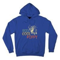 Reel Cool Poppy Vintage Fishing FatherS Day Gift Tall Hoodie