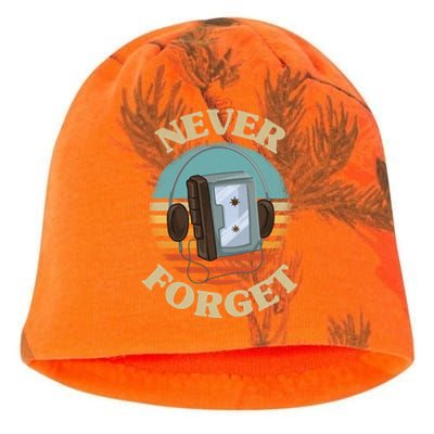 Retro Cassette Player Never Forget Nostalgia Vintage Gift Kati - Camo Knit Beanie