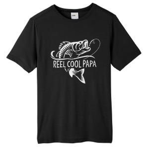 Reel Cool Papa Fishing Dad Gifts Fathers Day Fisherman Fish Tall Fusion ChromaSoft Performance T-Shirt