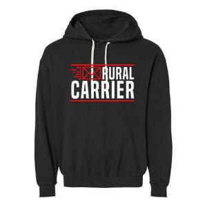 Rural Carrier Postal Worker Mailman Delivery Mail Escort Garment-Dyed Fleece Hoodie