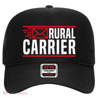 Rural Carrier Postal Worker Mailman Delivery Mail Escort High Crown Mesh Back Trucker Hat