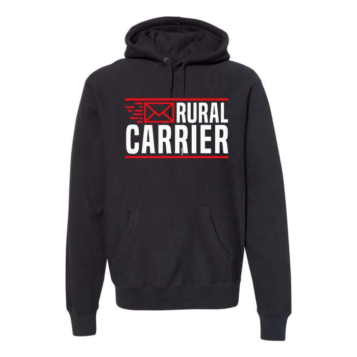 Rural Carrier Postal Worker Mailman Delivery Mail Escort Premium Hoodie