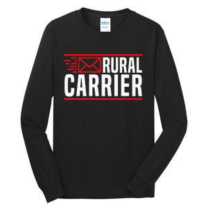 Rural Carrier Postal Worker Mailman Delivery Mail Escort Tall Long Sleeve T-Shirt